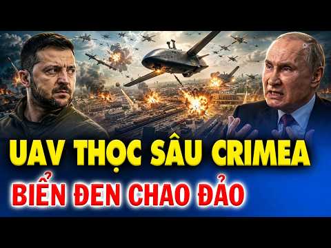 UAV Ukraine tập kích dồn dập Crimea, ông Zelensky ép nghẹt ông Putin ở Dzhankoi