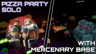 SOLO PIZZA PARTY with NEW MERCENARY BASE TOWER | Tower Defense Simulator | Roblox screenshot 4