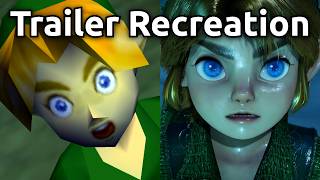 Ocarina Of Time Remake Vs Original Comparison - Trailer Recreation