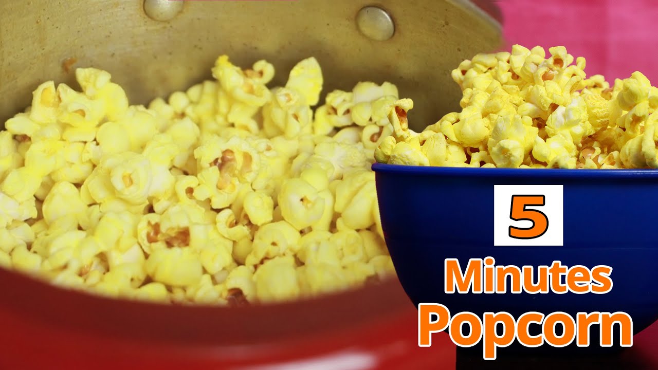 Popcorn Banane Ka Asan Tarika Instant Popcorn Recipe in Hindi YouTube