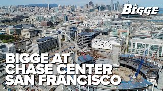 Bigge Cranes Operate at Warriors Chase Center in San Francisco