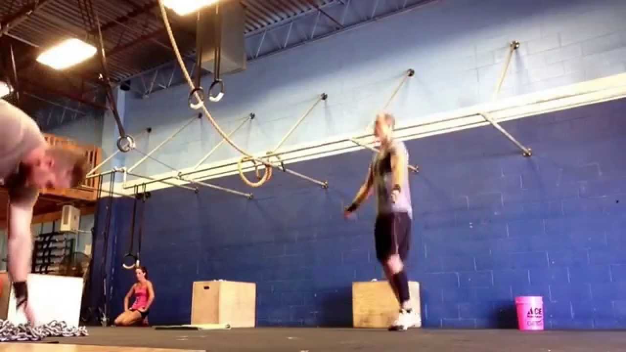 9/6/14 BS, push press, strict pull ups, EMOM DU, MU, t2b YouTube