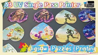 Amazing! See How We Use A3 UV Single Pass Printer To Print Beautiful Educational Jigsaw Puzzles.