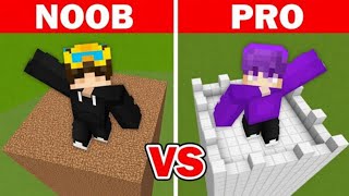 Noob vs pro Minecraft security house build challenge
