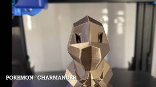 pokemon - charmander - Low Poly 3D Print Timelapse