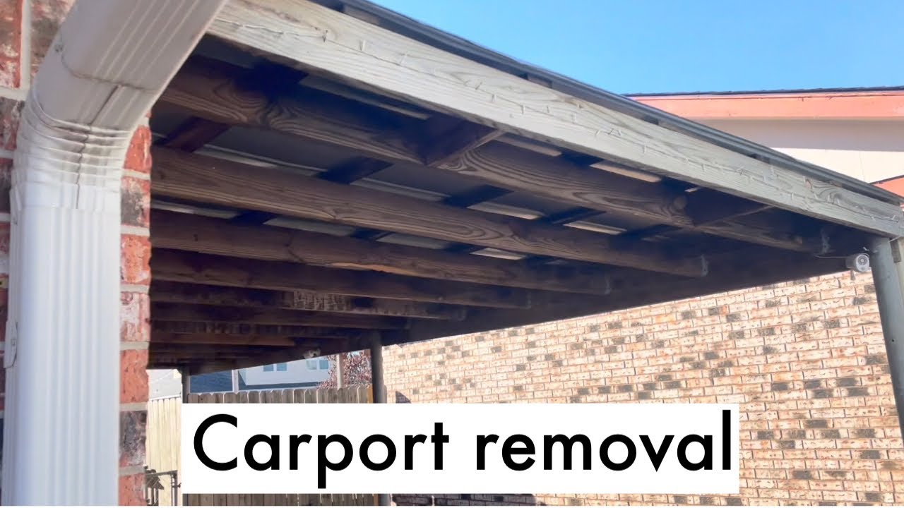 Carport removal YouTube