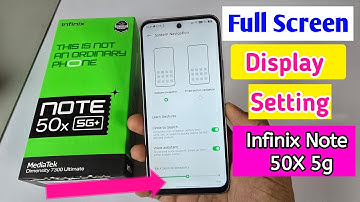 how to display full screen on Infinix note 50x 5g | Infinix note 50x full screen display settings