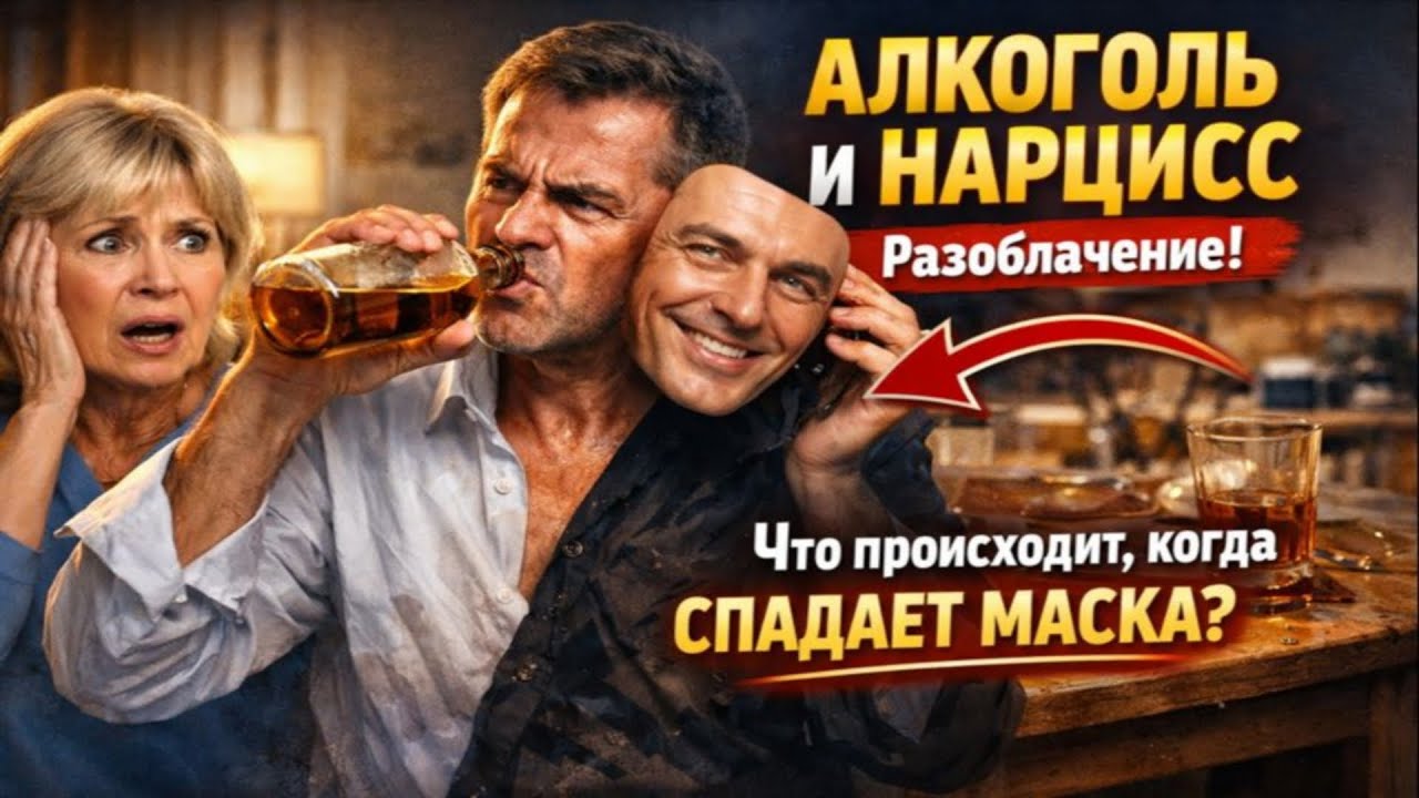 АЛКОГОЛЬ И НАРЦИСС: Разоблачение. Что происходит, когда спадает маска