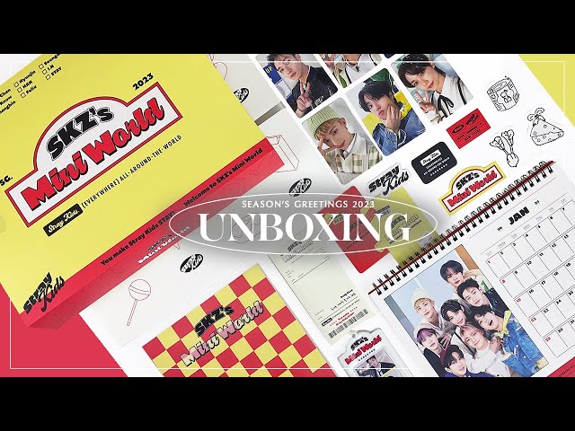 unboxing Stray Kids 2023 Seasons Greetings ✧ SKZ Mini World