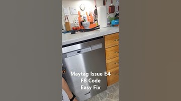 Maytag vaatwasser probleem E4 F8 code, eenvoudige oplossing