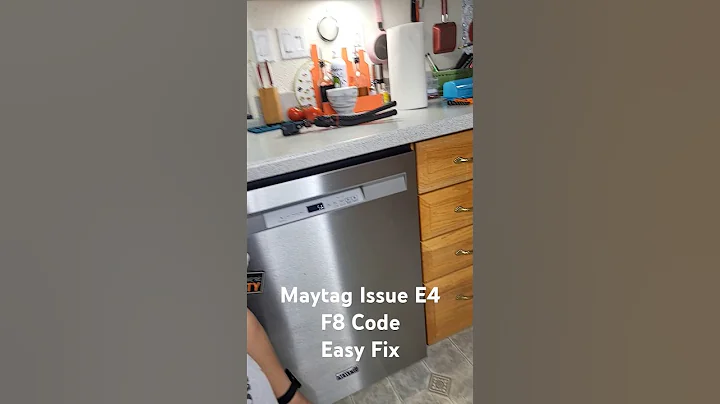 Maytag Dishwasher Issue E4 F8 Code, Easy Fix