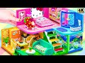 Build Cute 5 Color Hello Kitty House with Underground Aquarium from Cardboard ❤️ DIY Miniature House