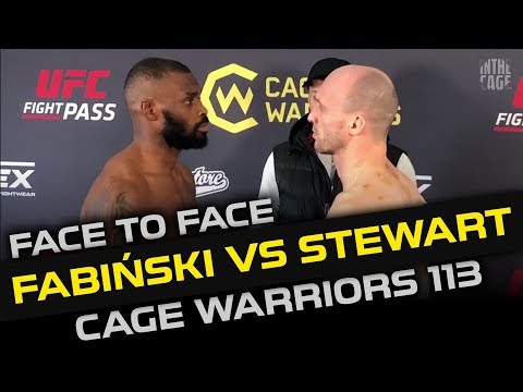 Fabiński vs. Stewart twarzą w twarz przed Cage Warriors 113