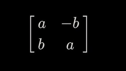 Representación de los números complejos en términos de matrices