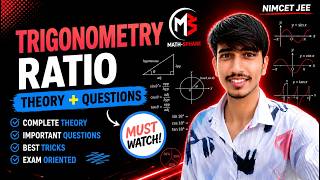 TRIGONOMETRY Ratio One Shot | Angle Table Tricks | Sin2nπ | SinA+CosA signs | Graphs | #maths #jee