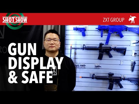 Combo gun display and gun safe by ZKT