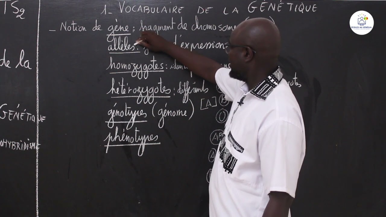 Cours - Terminale S - SVT : Travaux dirigés / Résumé de cours / Le vocabulaire de la génétique / S1