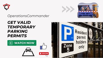 OPSCOM Parking Software- How To Get Valid Temporary Parking Permits?