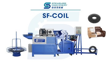 SF-COIL Fully Automatic Sofa S-shape Zig-zag Coiling Spring Forming Machine