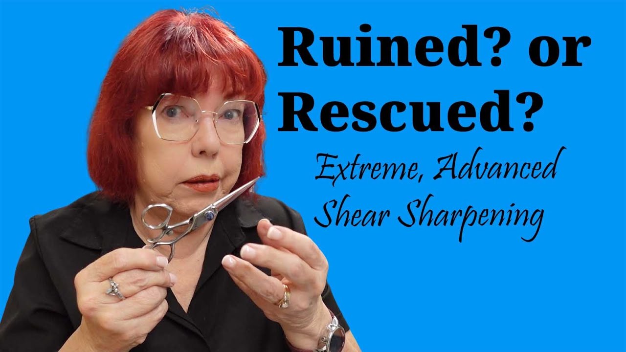 Sharpening Challenge: Extreme Repair on Vintage Vortex Shears - YouTube