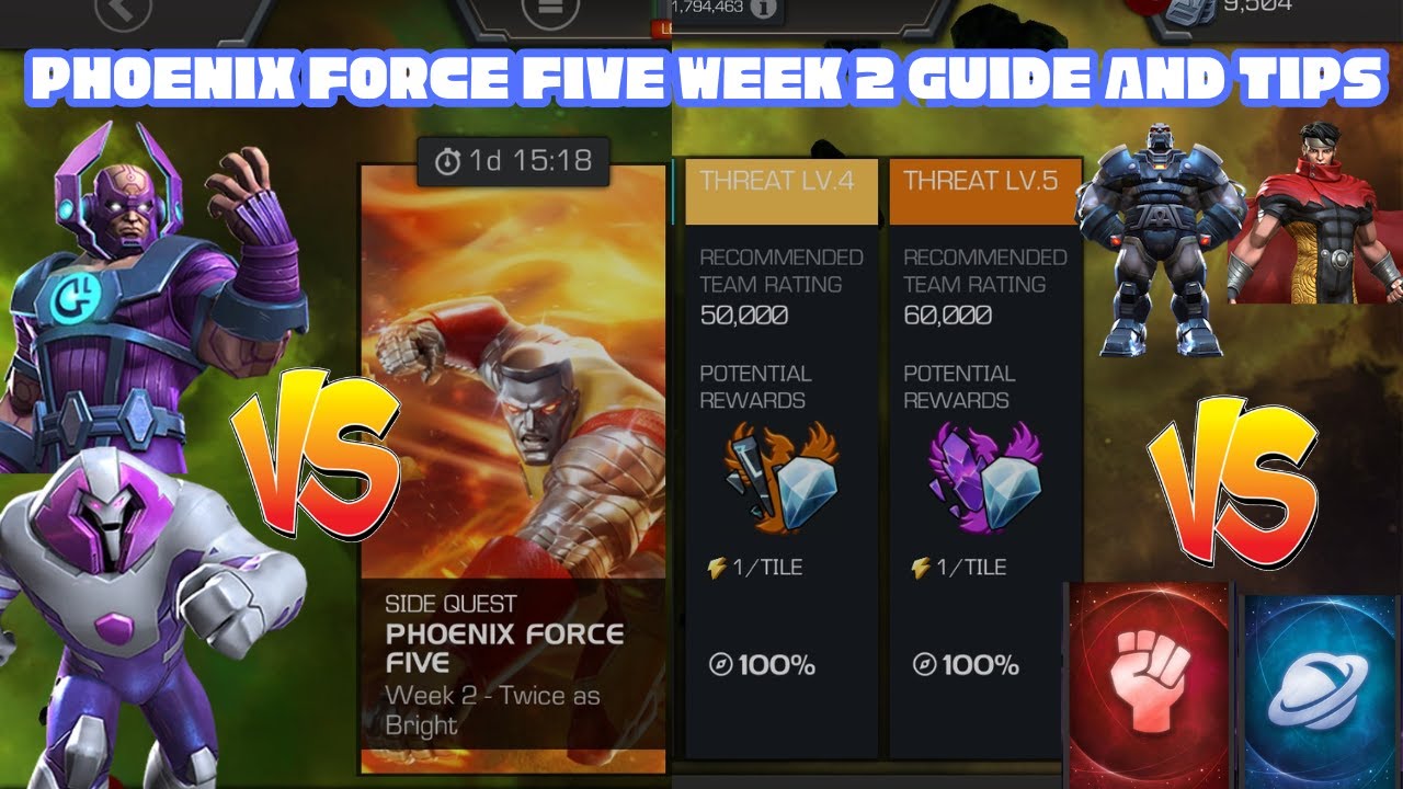 PHOENIX FORCE FIVE | SIDEQUEST WEEK 2 | MARVEL CONTEST OF CHAMPIONS