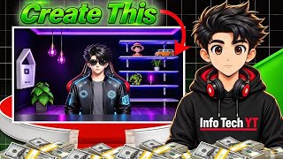 How To Create 3D Cartoon Character Like Tube Sensei |3D Avatar Kaise Banaye| screenshot 5