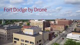 Fort Dodge - Iowa - with Hydro-Dams -Flood Stage by Drone  -  Mavic Pro