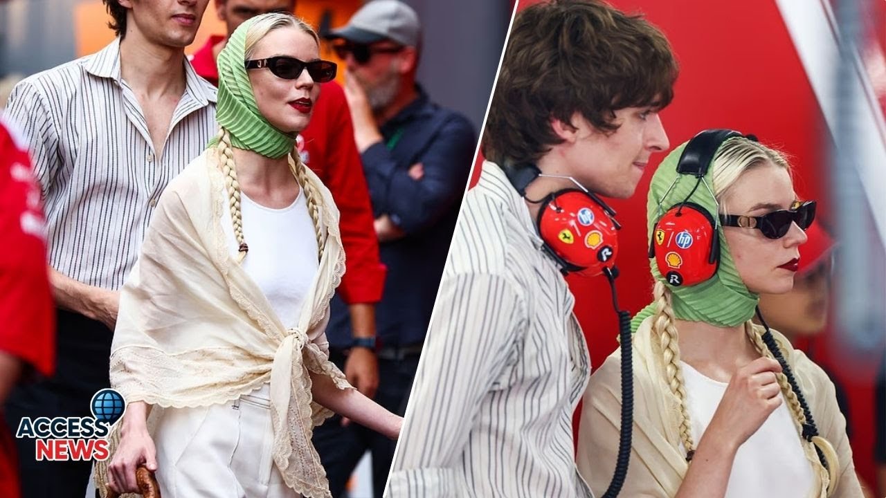 Anya Taylor-Joy & Malcolm Shine at F1 🏎️✨