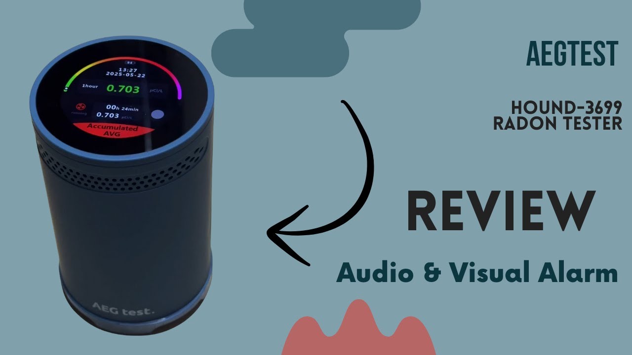 AEDTEST HOUND-3699 Radon Detector Alarm - Product Review