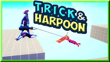 Trick & Harpoon! #1 Jester🃏 and Harpooner vs Every Faction 2v1 + Bonus - TABS MODS GAMEPALAY