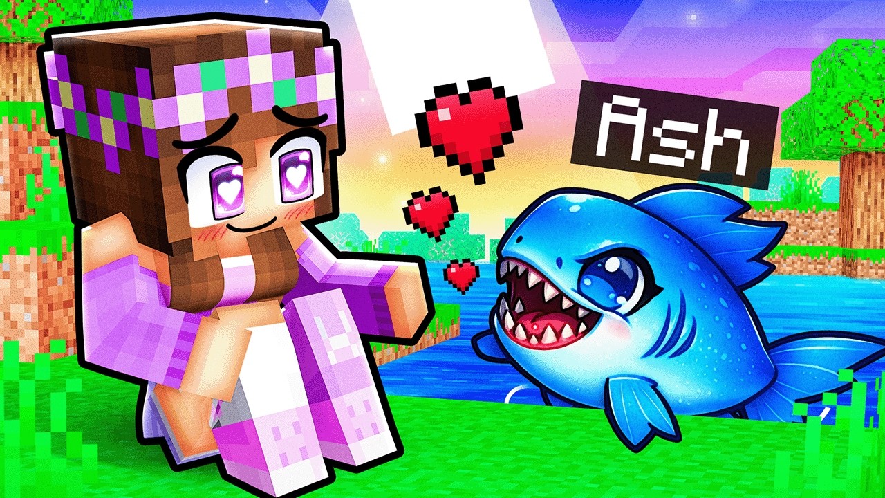 I Pretended to be a BABY PIRANHA in Minecraft!