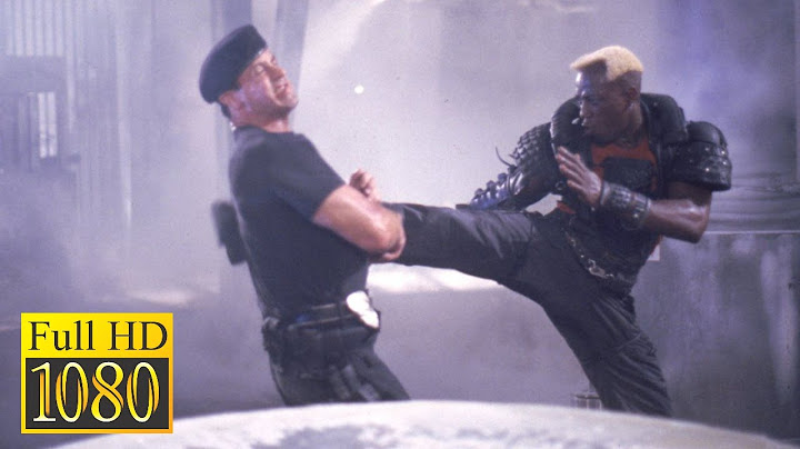 The Final Battle: Sylvester Stallone vs Wesley Snipes in the movie Demolition Man (1993)