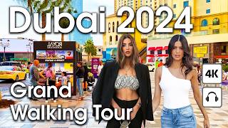 Dubai Live 24/7 Grand Walking Tour With Lounge Music Compilation [ 4K ]