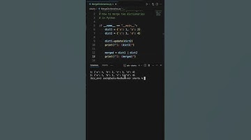3 Simple Tricks To Merge Two Dictionaries #python #code #programming