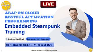 ABAP on Cloud (Embedded Steampunk) Live Demo | Clean Core ABAP for S/4HANA |  LIVE training