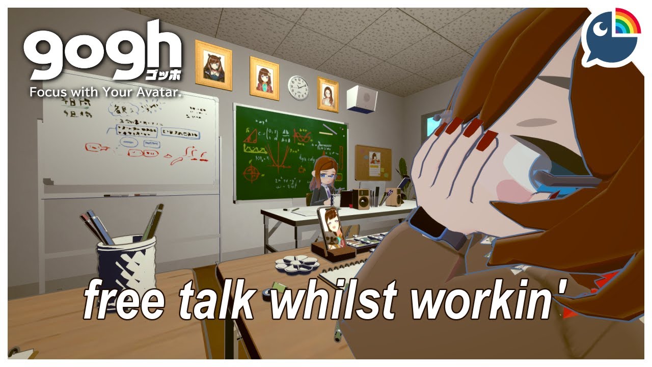 (gogh: Focus with Your Avatar) working and talking【NIJISANJI | Hana Macchia】