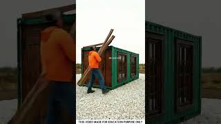The Man Built A House Inside A Container