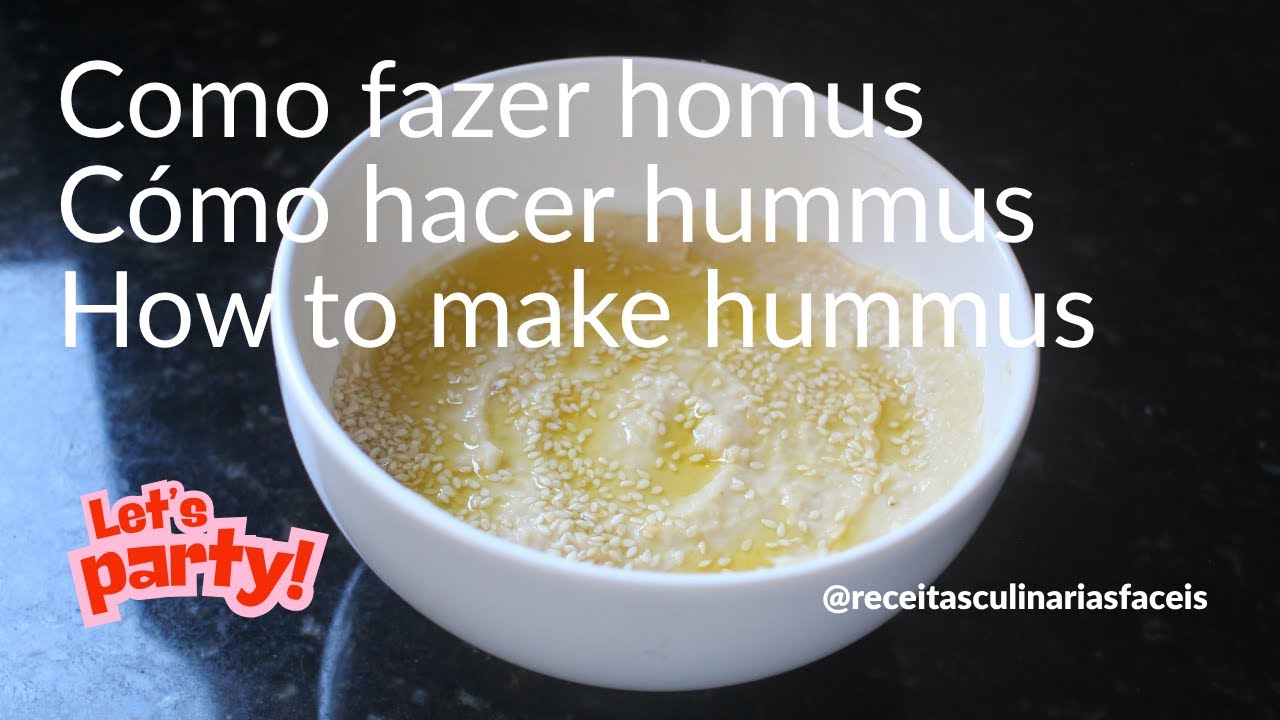 Parei de comprar: HOMUS CASEIRO mais cremoso que o do restaurante #homus #humus #patedegraodebico
