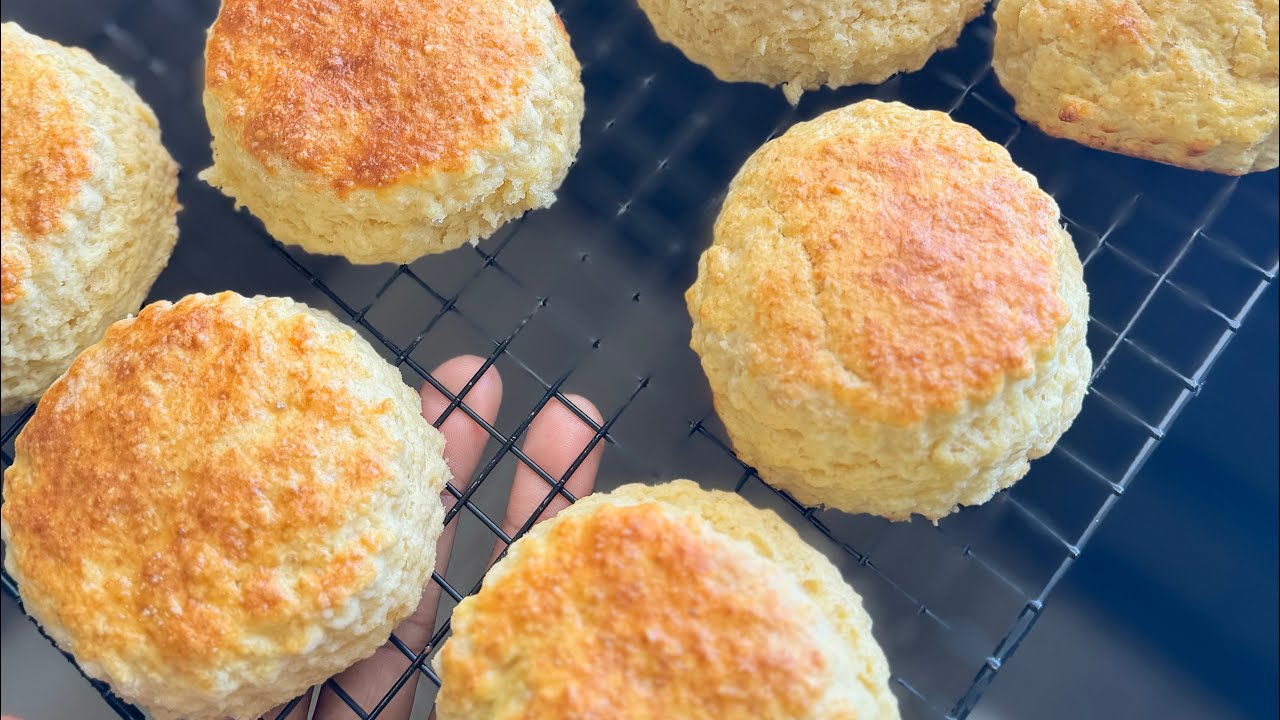 Soft & Buttery Coconut Scones | No Eggs Needed 🥥✨| Fluffy & Delicious |