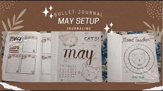 🐈 Plan with me || may 2024 bullet journal setup 📖
