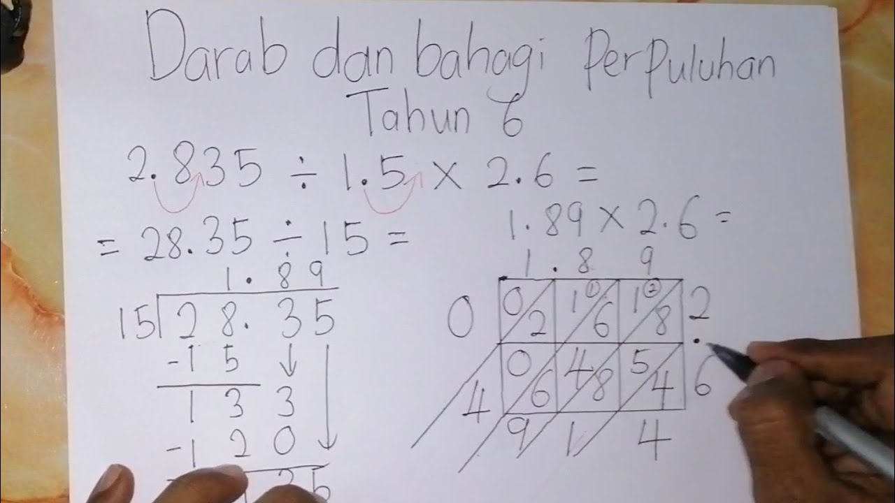 Darab Dan Bahagi Perpuluhan Tahun 6 Pelbagai Contoh Soalan Membantu Murid Murid Dalam Pdpr Youtube