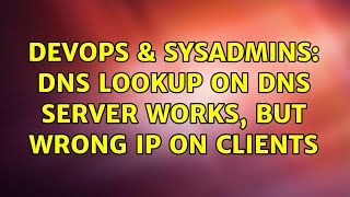 DevOps & SysAdmins: DNS lookup on DNS server works, but wrong IP on clients (2 Solutions!!) Content