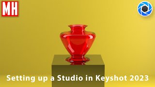 Setting up a lighting studio in Keyshot 2023 for product renderings ( 4K Video ) #keyshot