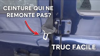 Votre ceinture de sécurité est bloquée ? TRUC FACILE