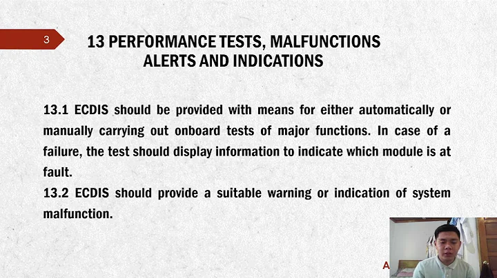 Performance Standards of ECDIS
