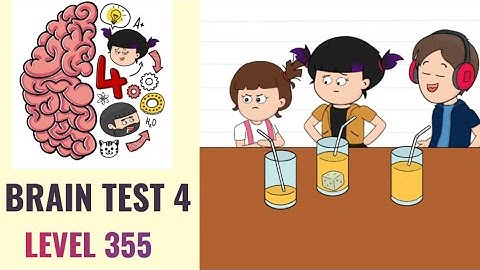 🧠 Brain Test 4 Level 355 | I must calm down Tiki | Walkthrough