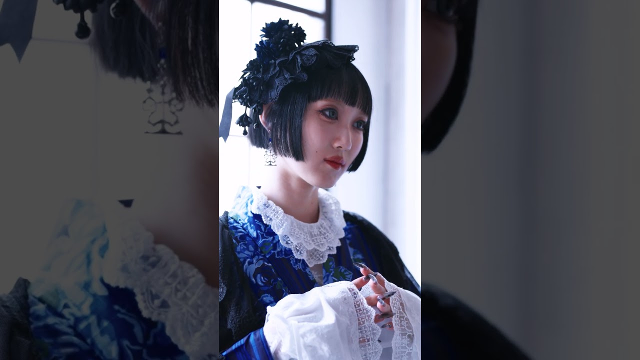 Moi-même-Moitié Royal Blue Rose Yukata SET #moimememoitie