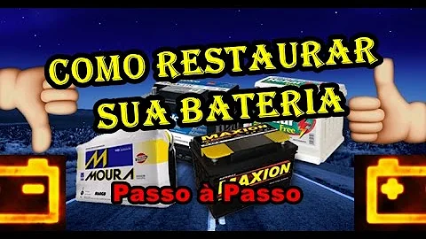 Como recuperar bateria de carro com solução?