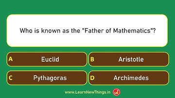 Mathematics Quiz Part 3/25 | 12 Questions | Quiz by Learn New Things | Maths Quiz