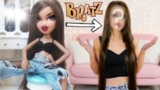 TURNING MYSELF INTO A BRATZ DOLL... (Makeup, Hair Extensions, Outfit, THE LOT!) | Sophie Louise